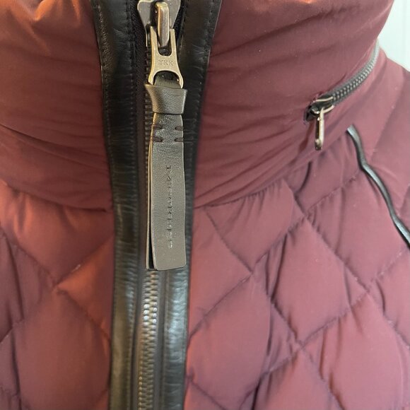 Mackage Burgundy & black trim Quilted Coat - Picture 6 of 11